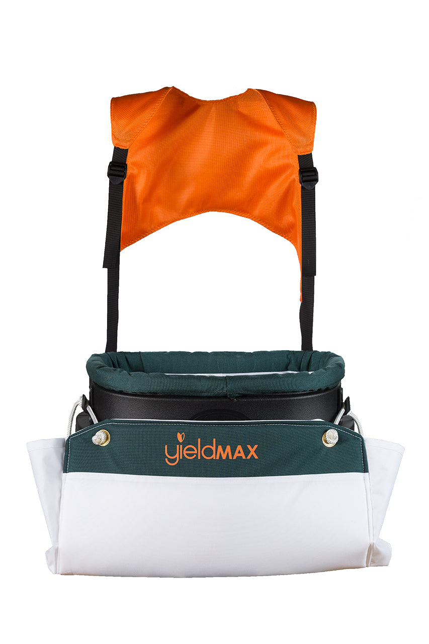 Yieldmax 36L Premium Hard Shell Apple Picking Bucket with Support Plus Harness